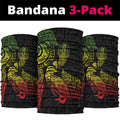Aotearoa Moko Tribal Tattoo Neck Gaiter New Zealand Maori Penguin and Fantail Reggae Style