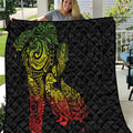 Aotearoa Moko Tribal Tattoo Quilt New Zealand Maori Penguin and Fantail Reggae Style