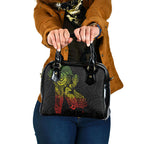 Aotearoa Moko Tribal Tattoo Shoulder Handbag New Zealand Maori Penguin and Fantail Reggae Style