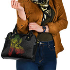 Aotearoa Moko Tribal Tattoo Shoulder Handbag New Zealand Maori Penguin and Fantail Reggae Style