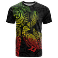 Aotearoa Moko Tribal Tattoo T Shirt New Zealand Maori Penguin and Fantail Reggae Style