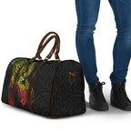 Aotearoa Moko Tribal Tattoo Travel Bag New Zealand Maori Penguin and Fantail Reggae Style