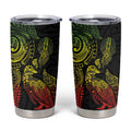 Aotearoa Moko Tribal Tattoo Tumbler Cup New Zealand Maori Penguin and Fantail Reggae Style