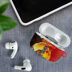 Australia and Papua New Guinea Together AirPods Case Bird-of-paradise and Kangaroo with Oro Tapa and Aboriginal Art Motifs - Aussie Hoodie