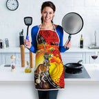 Australia and Papua New Guinea Together Apron Bird-of-paradise and Kangaroo with Oro Tapa and Aboriginal Art Motifs - Aussie Hoodie