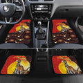 Australia and Papua New Guinea Together Car Mats Bird-of-paradise and Kangaroo with Oro Tapa and Aboriginal Art Motifs - Aussie Hoodie