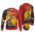Australia and Papua New Guinea Together Ugly Christmas Sweater Bird-of-paradise and Kangaroo with Oro Tapa and Aboriginal Art Motifs - Aussie Hoodie