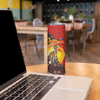 Australia and Papua New Guinea Together Skinny Tumbler Bird-of-paradise and Kangaroo with Oro Tapa and Aboriginal Art Motifs - Aussie Hoodie