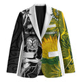 Custom Rugby New Zealand and South Africa Blazer Greatest Rivalry Silver Fern and Antelope