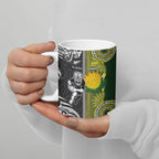 Custom Rugby New Zealand and South Africa Ceramic Mug Greatest Rivalry Silver Fern and Antelope