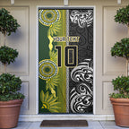 Custom Rugby New Zealand and South Africa Door Cover Greatest Rivalry Silver Fern and Antelope