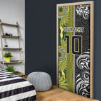 Custom Rugby New Zealand and South Africa Door Cover Greatest Rivalry Silver Fern and Antelope
