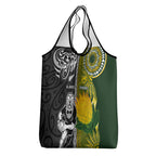 Rugby New Zealand and South Africa Grocery Bag Greatest Rivalry Silver Fern and Antelope