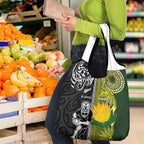 Rugby New Zealand and South Africa Grocery Bag Greatest Rivalry Silver Fern and Antelope