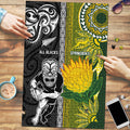 Rugby New Zealand and South Africa Puzzle Greatest Rivalry Silver Fern and Antelope