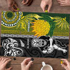 Rugby New Zealand and South Africa Puzzle Greatest Rivalry Silver Fern and Antelope