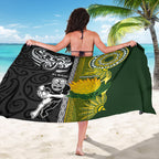 Rugby New Zealand and South Africa Sarong Greatest Rivalry Silver Fern and Antelope