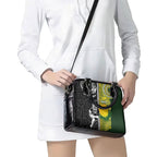 Rugby New Zealand and South Africa Shoulder Handbag Greatest Rivalry Silver Fern and Antelope