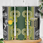 Custom Rugby New Zealand and South Africa Skinny Tumbler Greatest Rivalry Silver Fern and Antelope