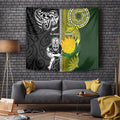 Rugby New Zealand and South Africa Tapestry Greatest Rivalry Silver Fern and Antelope