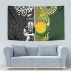 Rugby New Zealand and South Africa Tapestry Greatest Rivalry Silver Fern and Antelope