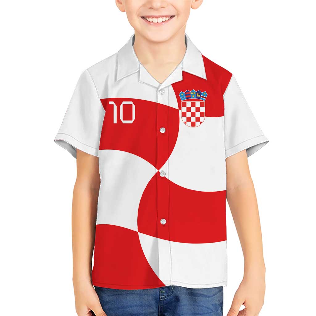 Custom Croatia National Football Hawaiian Shirt Reds and Whites Checkered - Aussie Hoodie