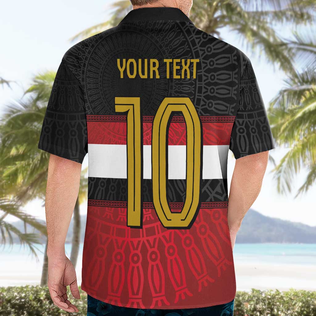Custom Egypt National Football Hawaiian Shirt Egyptian Geometric and Flag - Aussie Hoodie