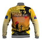 Australia ANZAC Day Baseball Jacket Gallipoli Lest We Forget