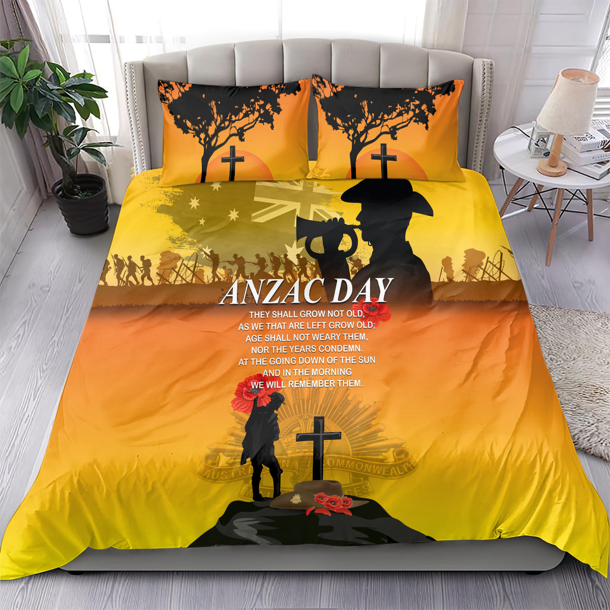 Australia ANZAC Day Bedding Set Gallipoli Lest We Forget