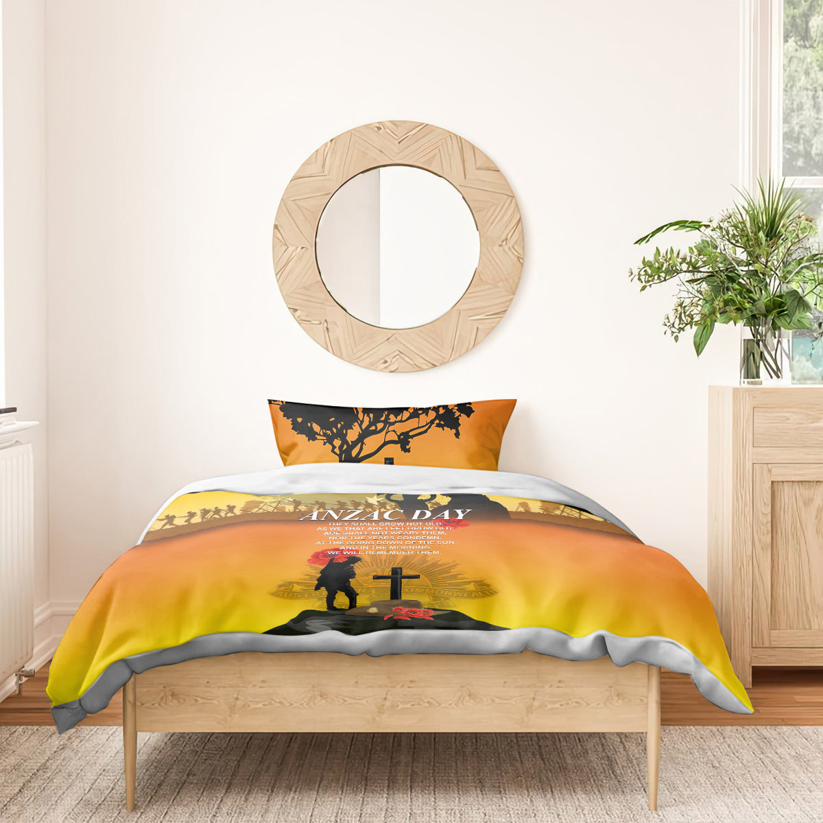 Australia ANZAC Day Bedding Set Gallipoli Lest We Forget