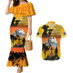 Australia ANZAC Day Couples Matching Mermaid Dress and Hawaiian Shirt Gallipoli Lest We Forget