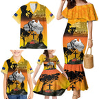 Australia ANZAC Day Family Matching Mermaid Dress and Hawaiian Shirt Gallipoli Lest We Forget