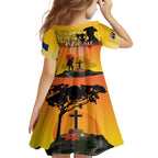 Australia ANZAC Day Family Matching Short Sleeve Bodycon Dress and Hawaiian Shirt Gallipoli Lest We Forget