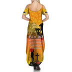 Australia ANZAC Day Family Matching Summer Maxi Dress and Hawaiian Shirt Gallipoli Lest We Forget
