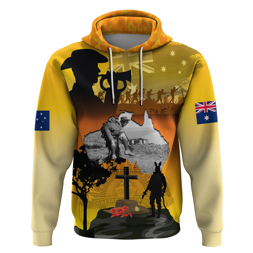 Australia ANZAC Day Hoodie Gallipoli Lest We Forget