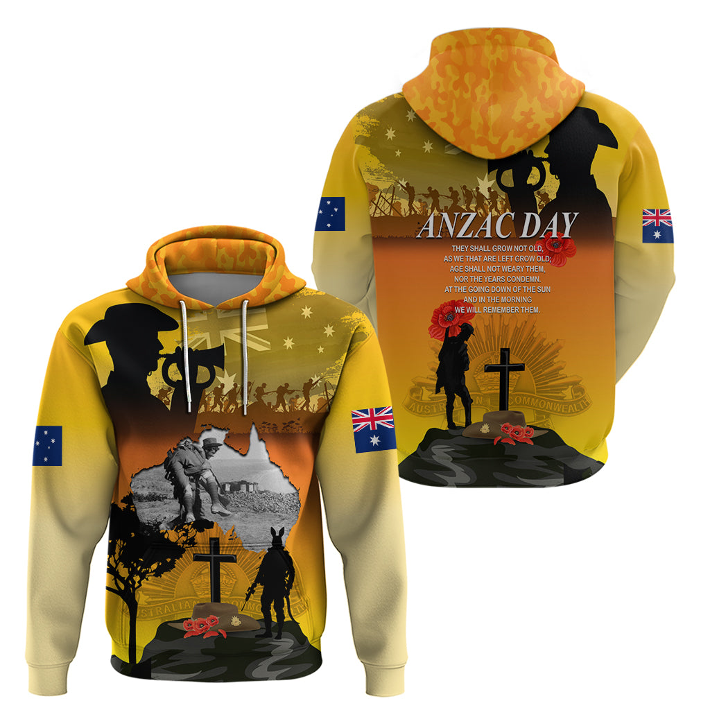 Australia ANZAC Day Hoodie Gallipoli Lest We Forget