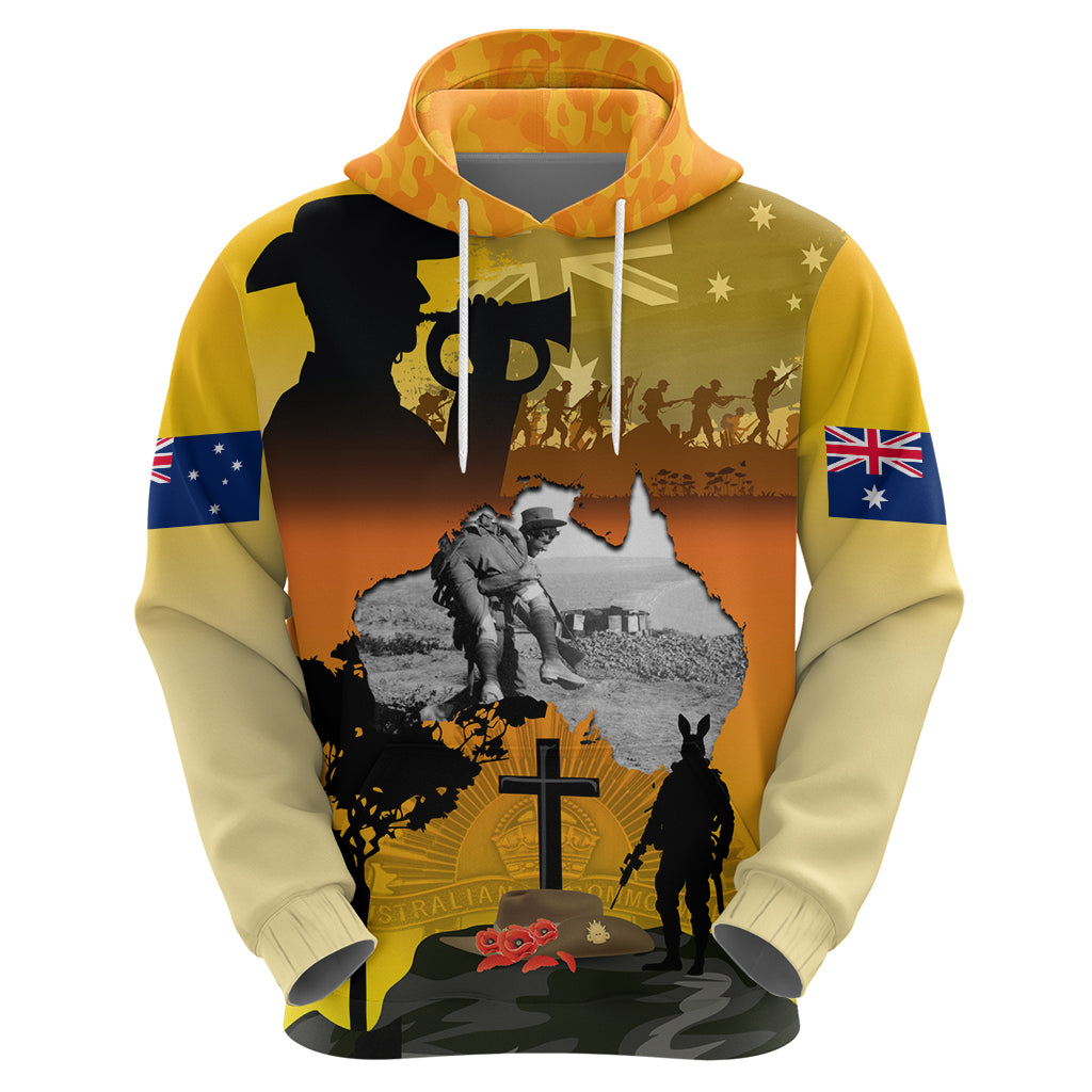Australia ANZAC Day Hoodie Gallipoli Lest We Forget