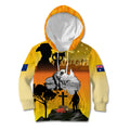 Australia ANZAC Day Kid Hoodie Gallipoli Lest We Forget