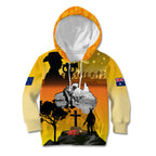 Australia ANZAC Day Kid Hoodie Gallipoli Lest We Forget