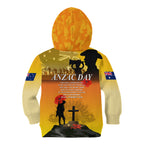 Australia ANZAC Day Kid Hoodie Gallipoli Lest We Forget