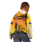 Australia ANZAC Day Kid Hoodie Gallipoli Lest We Forget
