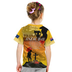 Australia ANZAC Day Kid T Shirt Gallipoli Lest We Forget