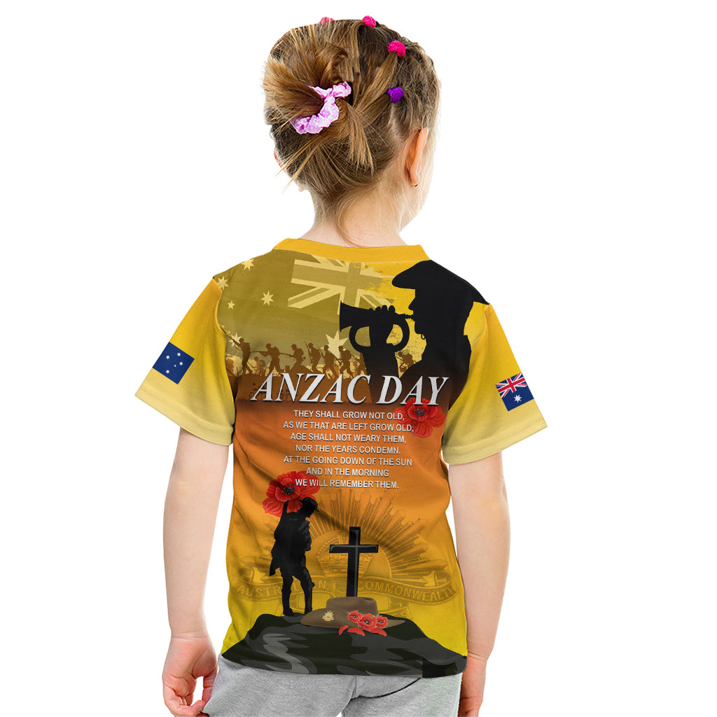 Australia ANZAC Day Kid T Shirt Gallipoli Lest We Forget