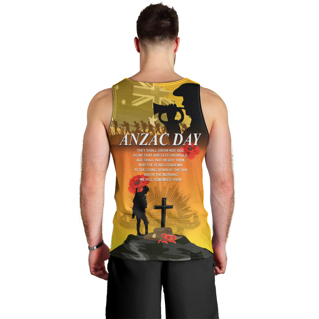Australia ANZAC Day Men Tank Top Gallipoli Lest We Forget