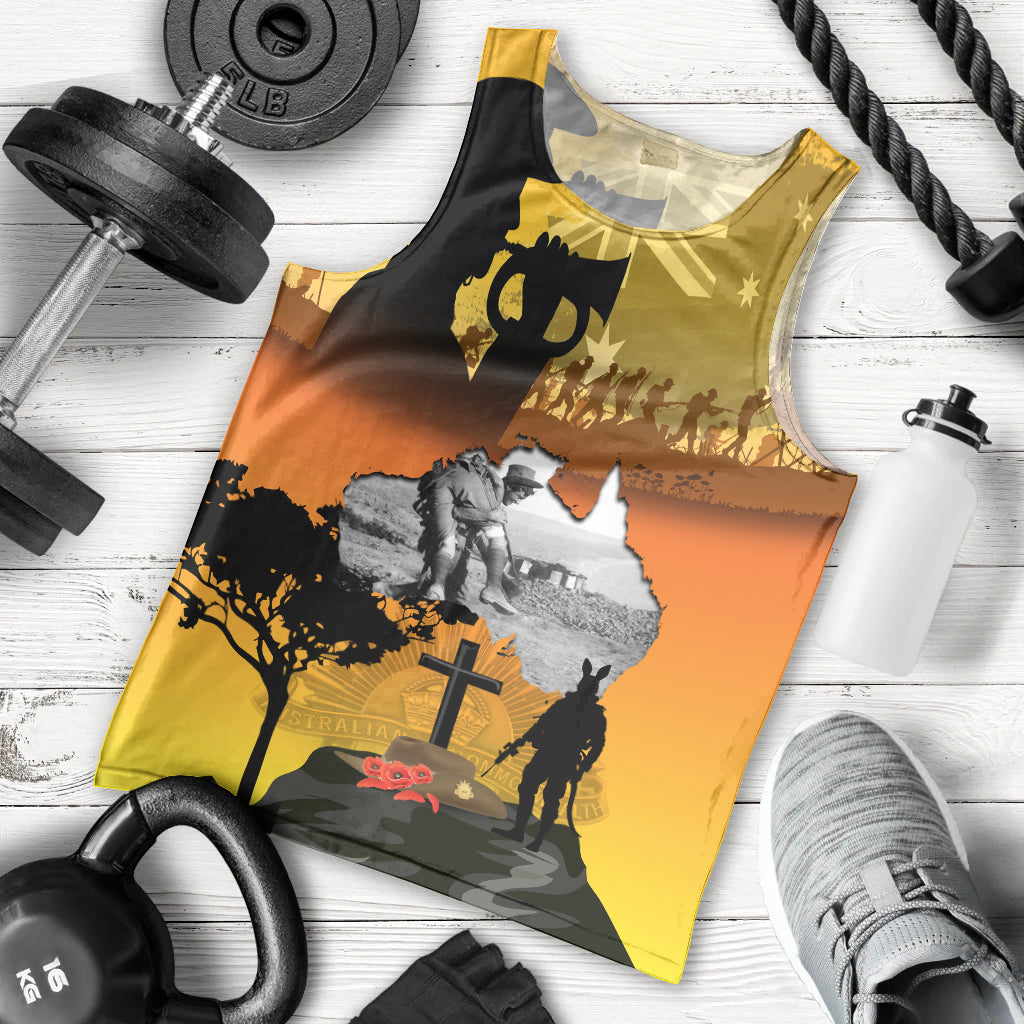 Australia ANZAC Day Men Tank Top Gallipoli Lest We Forget