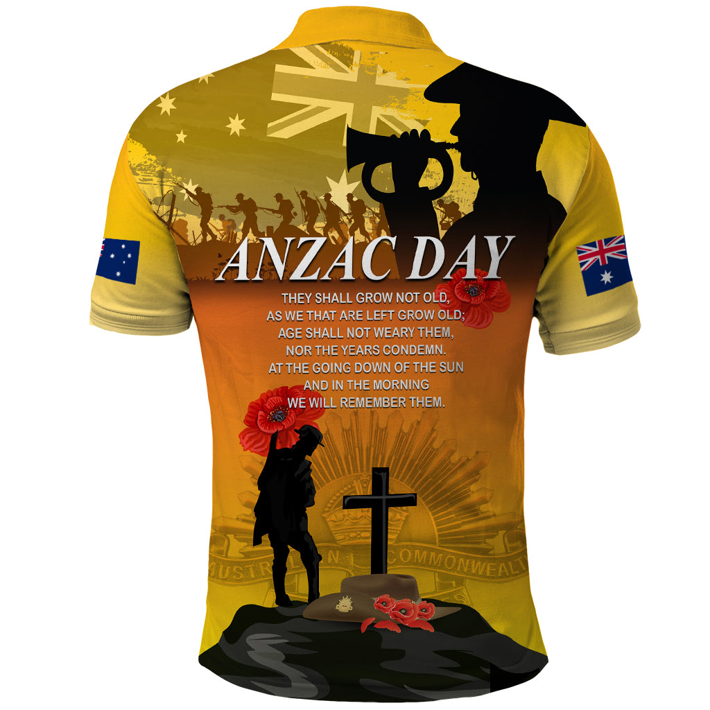 Australia ANZAC Day Polo Shirt Gallipoli Lest We Forget