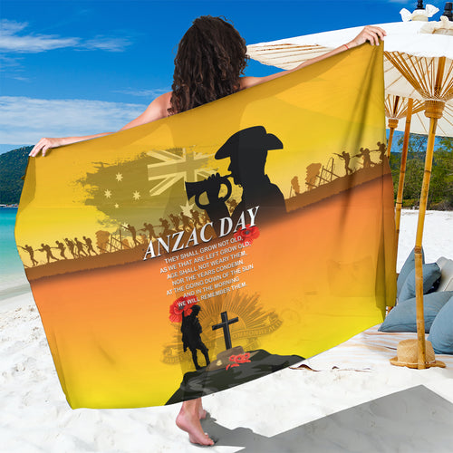 Australia ANZAC Day Sarong Gallipoli Lest We Forget