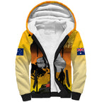Australia ANZAC Day Sherpa Hoodie Gallipoli Lest We Forget