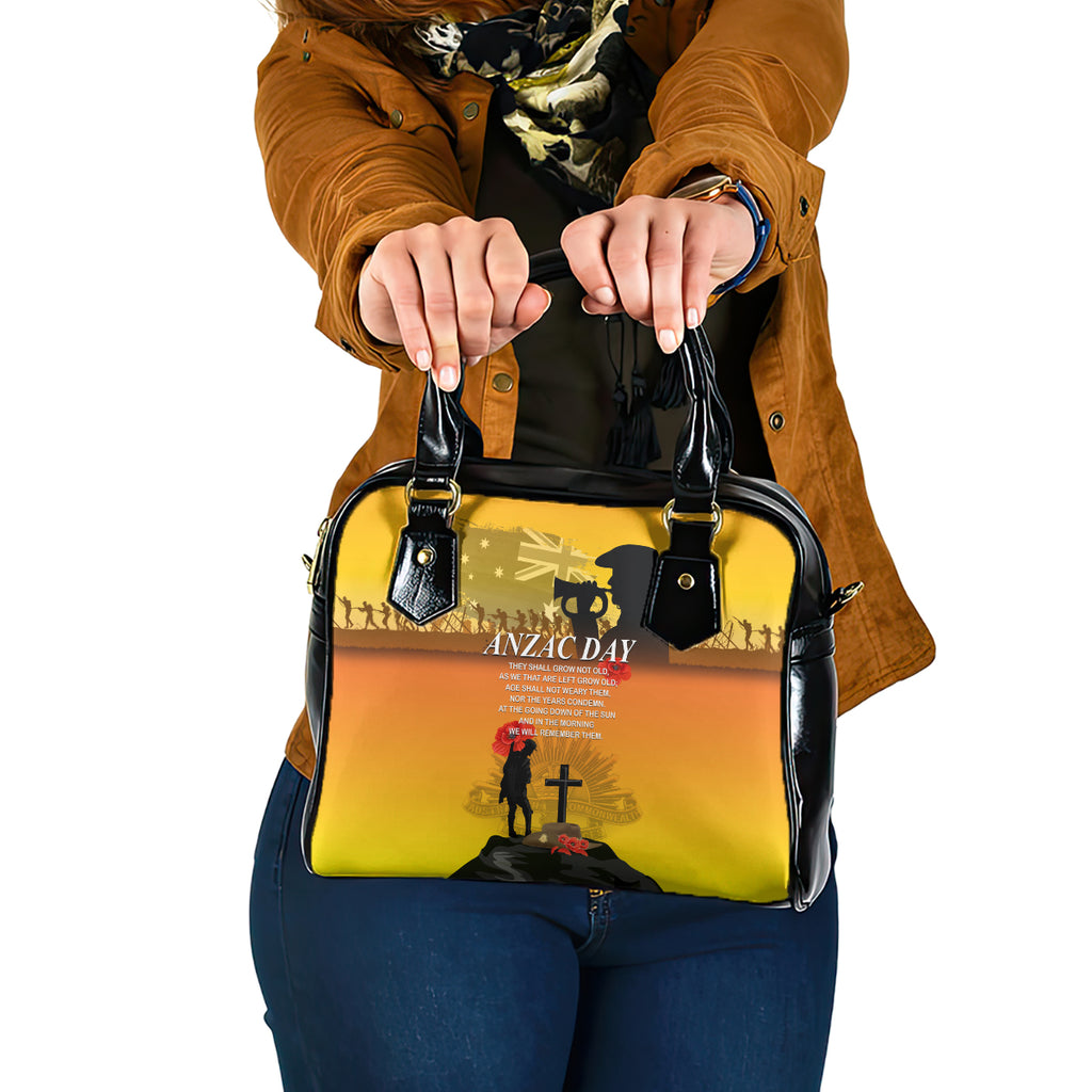 Australia ANZAC Day Shoulder Handbag Gallipoli Lest We Forget