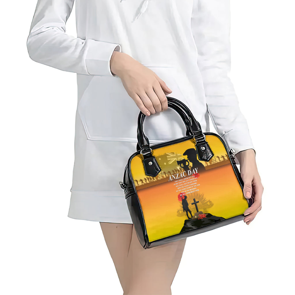 Australia ANZAC Day Shoulder Handbag Gallipoli Lest We Forget